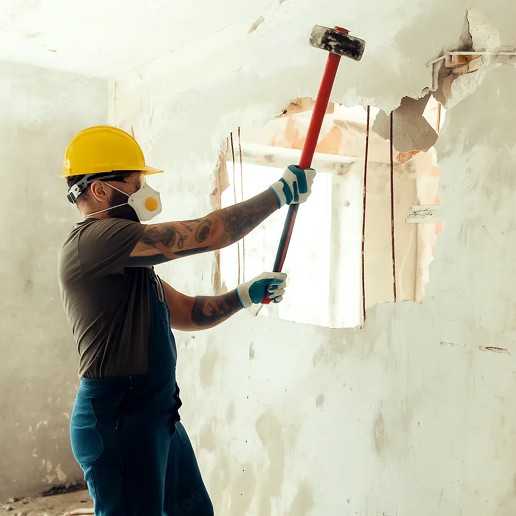 Wir reißen Wände ein